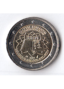 2007 - 2 Euro BELGIO Trattato di Roma Fdc